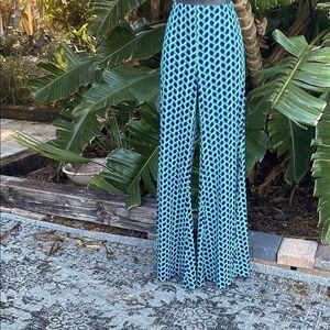 LBisse wide leg bell bottom knit pants